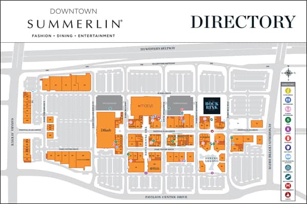 Map Of Downtown Summerlin Downtown Summerlin Opens Near Red Rock Country Club | Luxury Homes Las Vegas