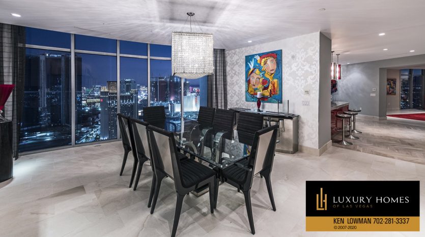 dining at Allure Penthouse for Sale, 200 W Sahara Units #4101