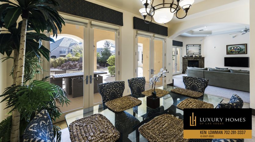 dining at Seven Hills Home for Sale, 1350 Imperia Dr, Henderson, NV, 89052