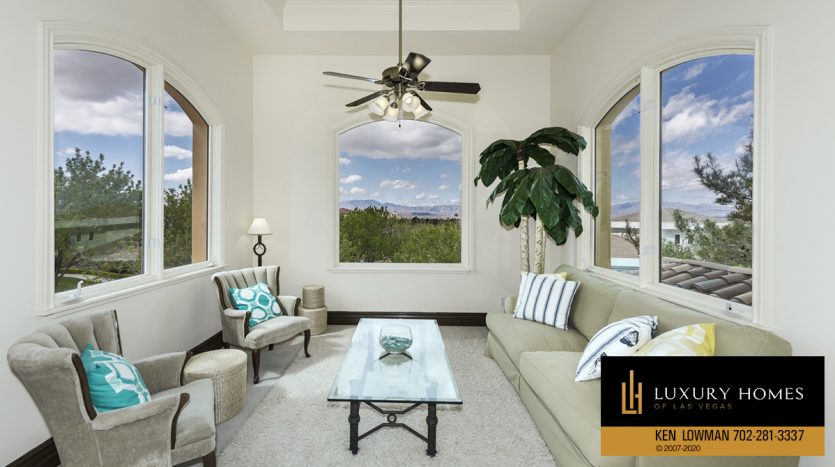 lounge at Seven Hills Home for Sale, 1350 Imperia Dr, Henderson, NV, 89052