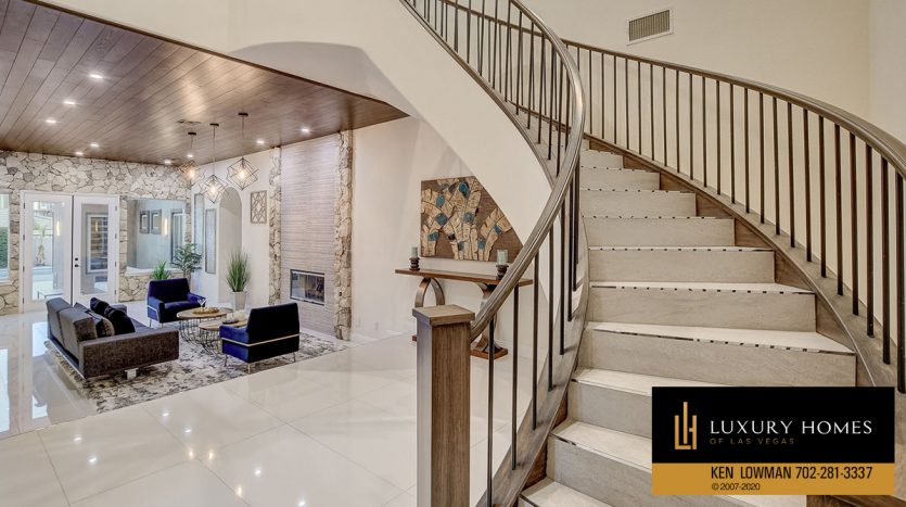 stairway at Canyon Fairways Home for Sale, 500 Royalton Dr