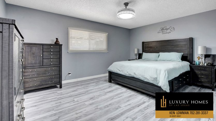 bedroom at Southwest Las Vegas Home for Sale, 6663 Costa Brava Road