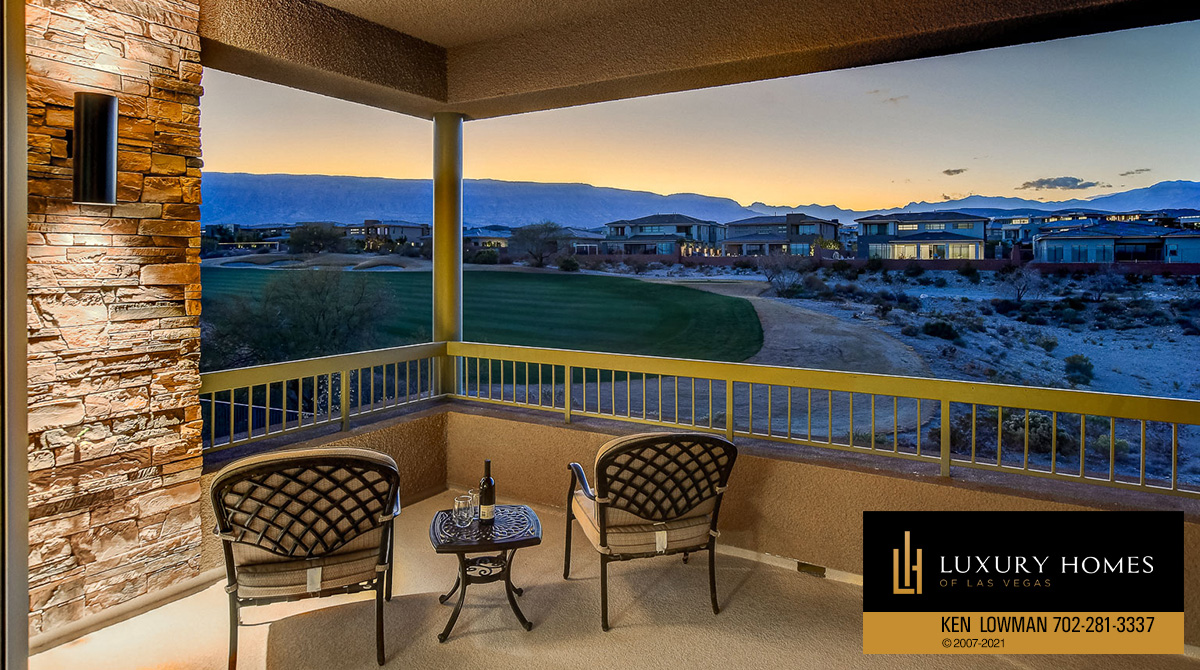 balcony golf course view at The Ridges Home for Sale, 11280 Granite Ridge #1059