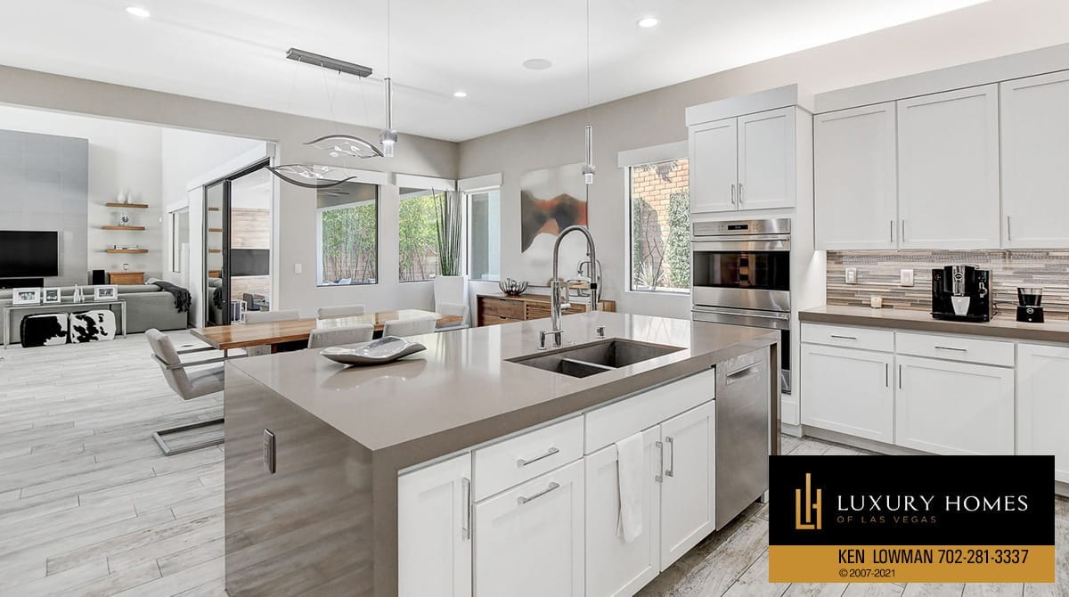 kitchen countertops at The Ridges Home for Sale, 81 Pristine Glen St, Las Vegas, NV 89135
