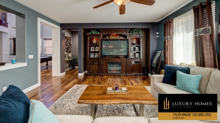 living area at Centennial Hills Home for Sale, 6883 Desert Island St, Las Vegas