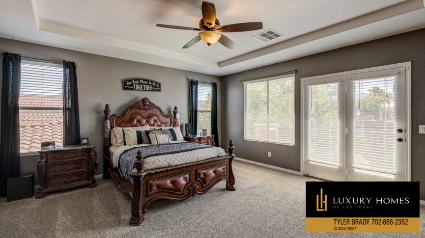 bedroom at Centennial Hills Home for Sale, 6883 Desert Island St, Las Vegas