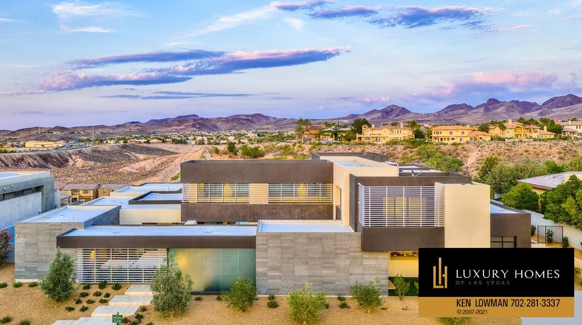 panoramic view of Seven Hills Home for Sale, 2787 La Bella Ct, Henderson, NV 89052