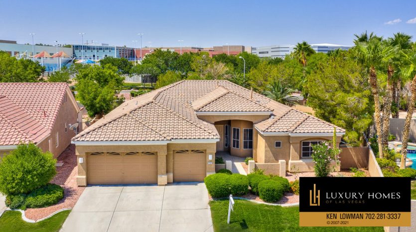 ariel view of Luxury Henderson Home for Sale, 232 Chestnut Ridge Circle