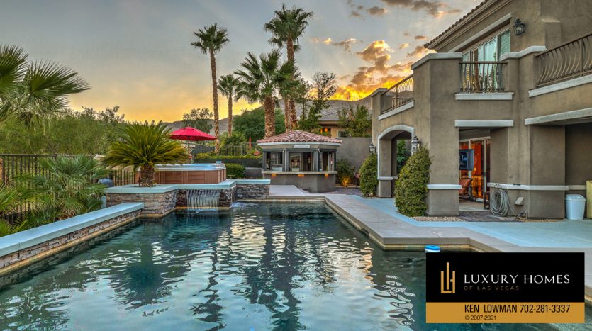pool at Red Rock Home for Sale, 11533 Evergreen Creek Ln, Las Vegas