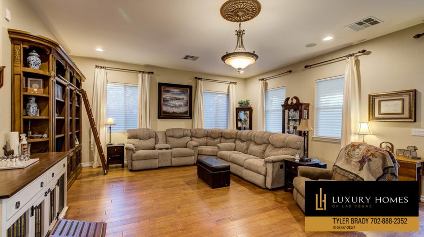 living room at Las Vegas Luxury Home, 9795 Amador Ranch Av, Las Vegas