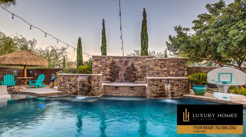 pool at Las Vegas Luxury Home, 9795 Amador Ranch Av, Las Vegas