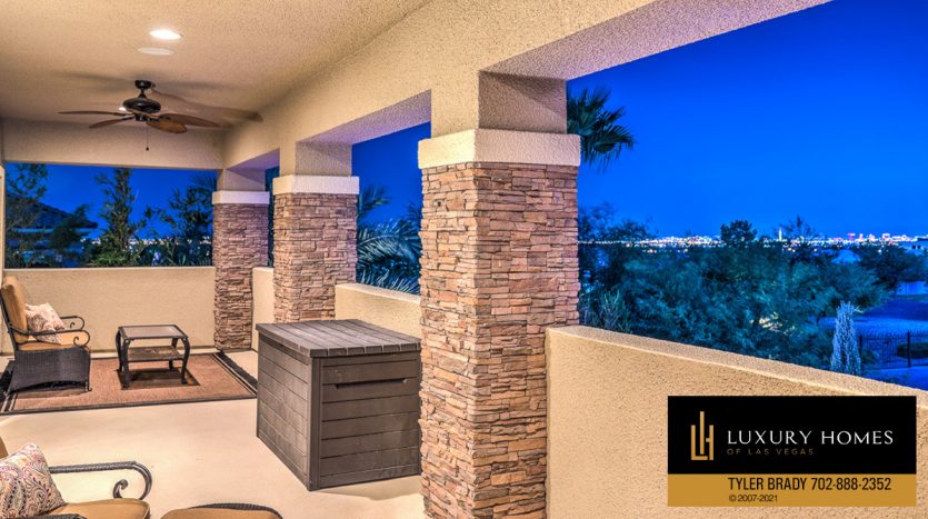 outdoor balcony at Las Vegas Luxury Home, 9795 Amador Ranch Av, Las Vegas