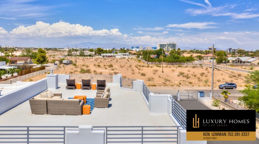 rooftop seating at Southwest Home for Sale, 3675 W Torino Ave, Las Vegas