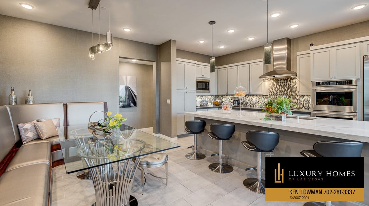 breakfast table at Trilogy at Summerlin Luxury Home, 4300 Veraz St