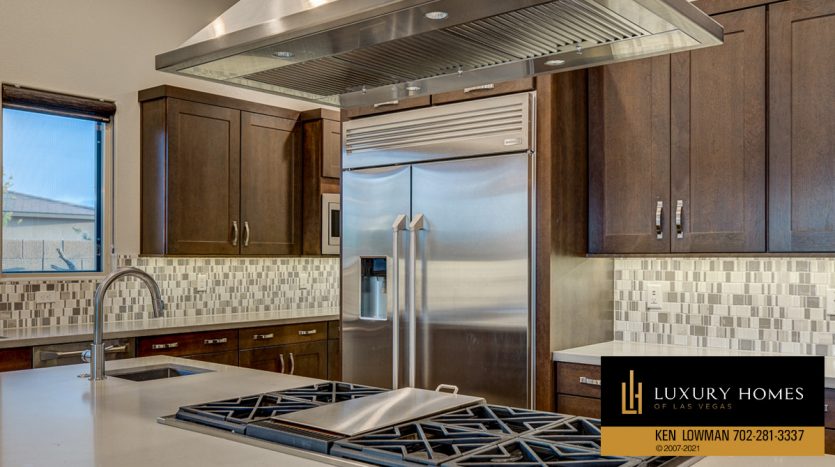 countertop and cooking range at Las Vegas Luxury Home, 8306 Mojave Creek Court, Las Vegas