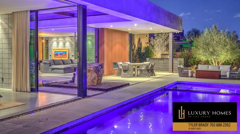 poolside at The Ridges Luxury Home, 41 Sun Glow Lane, Las Vegas