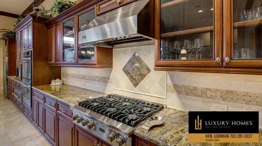 cooking range at Anthem Country Club Home for Sale, 2 Chenal Pass, Henderson