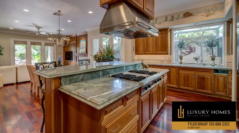 cooking range at Red Rock Country Club home for sale, 2923 Red Arrow Dr, Las Vegas
