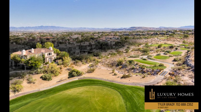 golf course view at Red Rock Country Club home for sale, 2923 Red Arrow Dr, Las Vegas