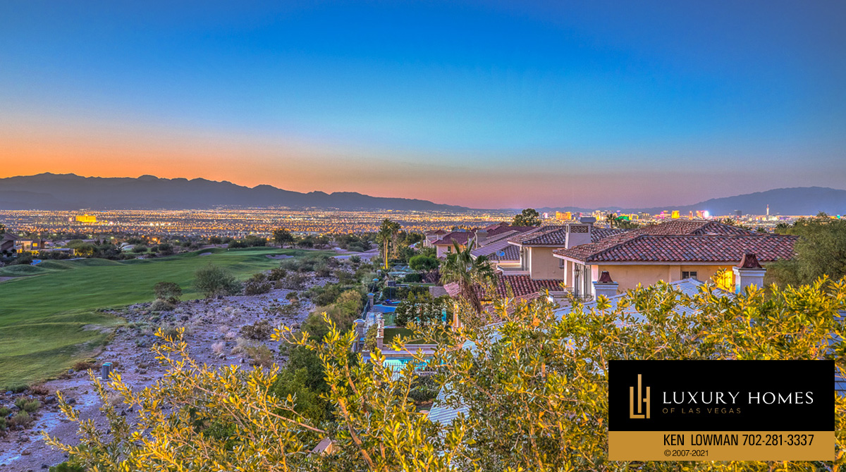 mountain view at Seven Hills Luxury Home for sale, 1535 Teramo, Henderson, NV 89052