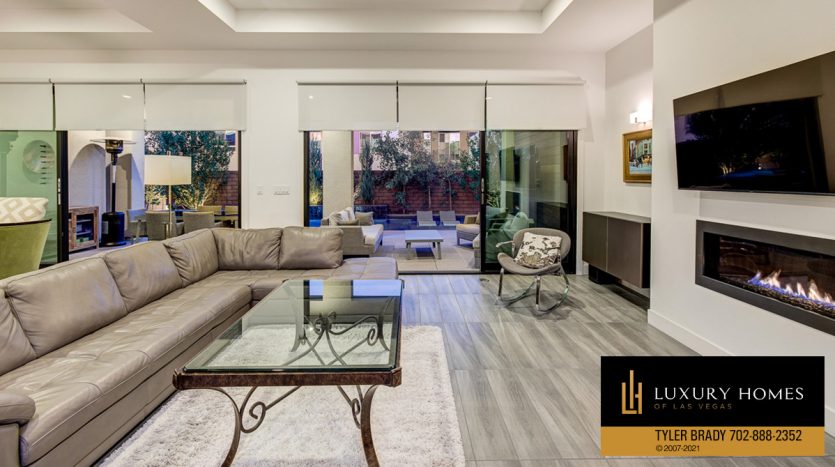 living room area at The Ridges Home for Sale, 78 Pristine Glen St, Las Vegas
