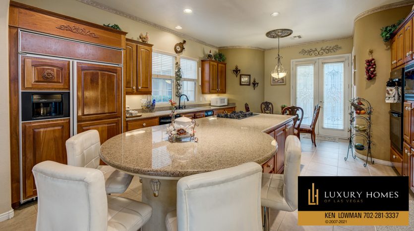 kitchen with breakfast table at Red Rock Country Club Homes for Sale , 2660 Grassy Spring Place, Las Vegas, NV 89135