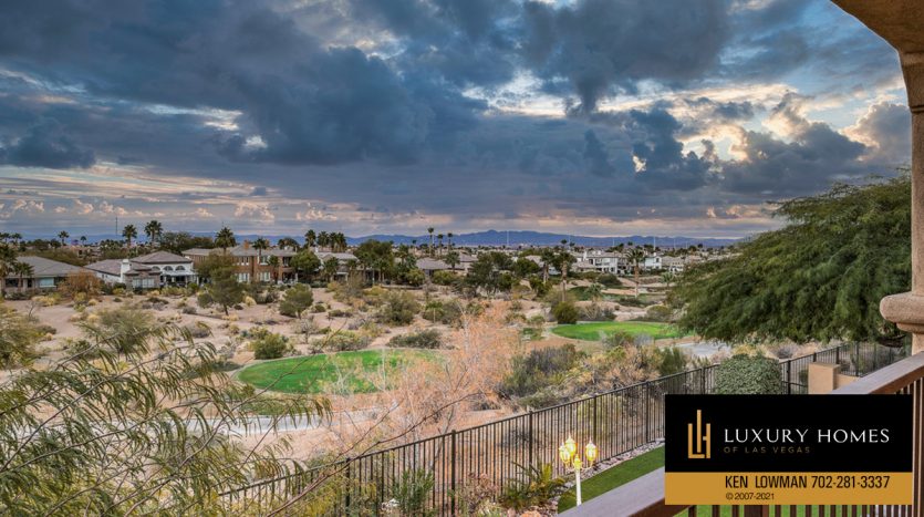 balcony view at Red Rock Country Club Homes for Sale , 2660 Grassy Spring Place, Las Vegas, NV 89135