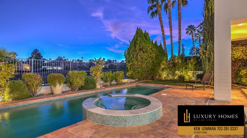 pool area at Canyon Gate Country Club Homes for Sale, 2304 Glenbrook Way, Las Vegas