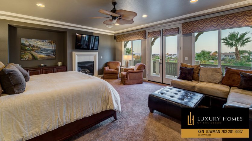 bedroom at Red Rock Country Club home for sale, 2099 Cherry Creek Cr, Las Vegas