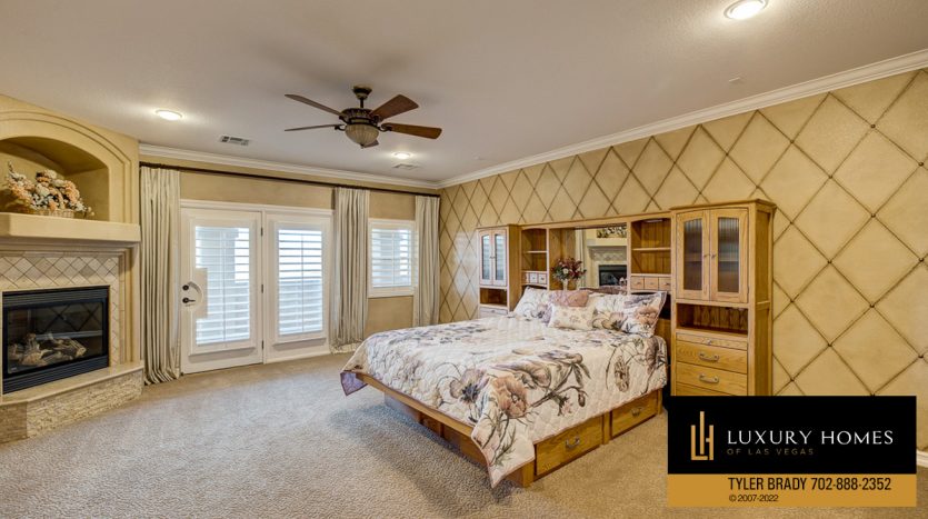 bedroom at Centennial Hills home for sale, 9814 Amador Ranch Ave, Las Vegas