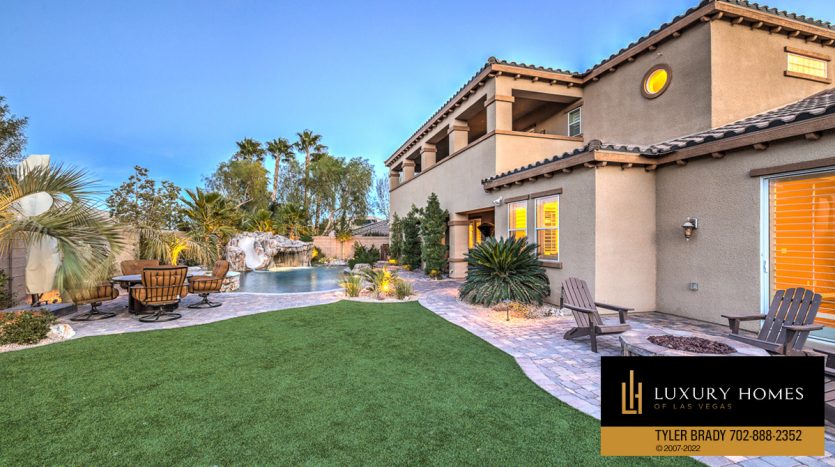 backyard at Centennial Hills home for sale, 9814 Amador Ranch Ave, Las Vegas