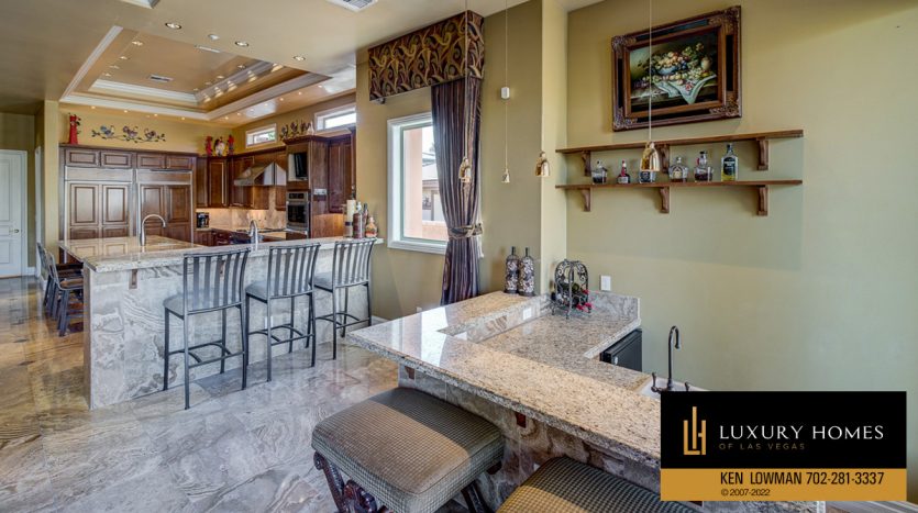 breakfast area at Macdonald highlands homes for sale, 1672 Liege Dr, Henderson