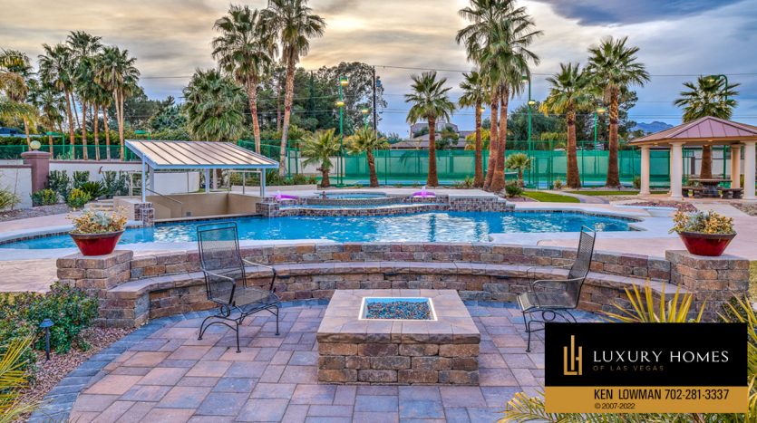poolside at Southwest home for sale, 2021 S Valadez St, Las Vegas