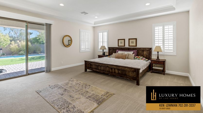 bedroom at Luxury home for sale, 9767 Cathedral Pines Avenue, Las Vegas