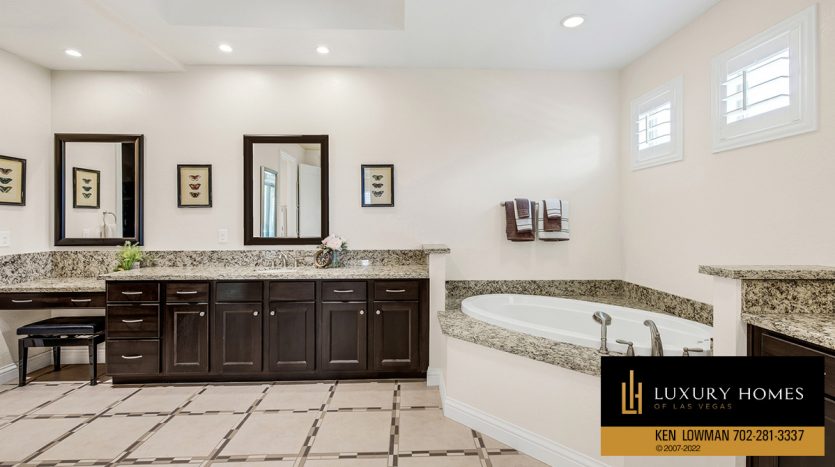 bathroom at Luxury home for sale, 9767 Cathedral Pines Avenue, Las Vegas