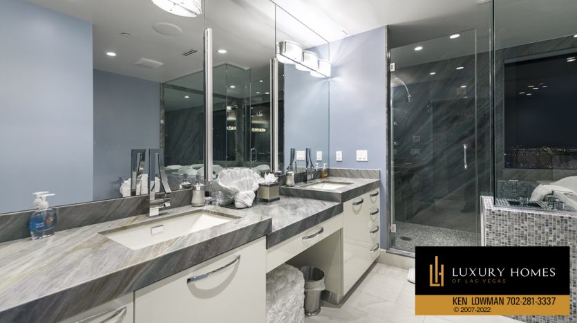 bathroom at Allure Tower Penthouse for sale at 200 W Sahara Ave #4101 Unit 4101, Las Vegas