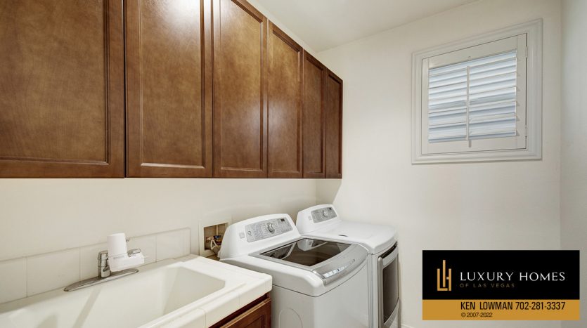 laundry room at Red Rock country club homes for sale, 11523 Glowing Sunset Lane, Las Vegas