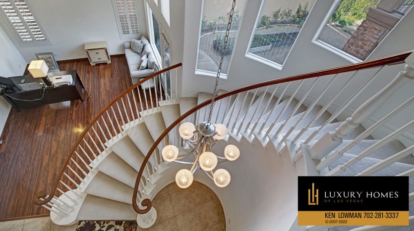 stairway at Red Rock country club homes for sale, 11523 Glowing Sunset Lane, Las Vegas