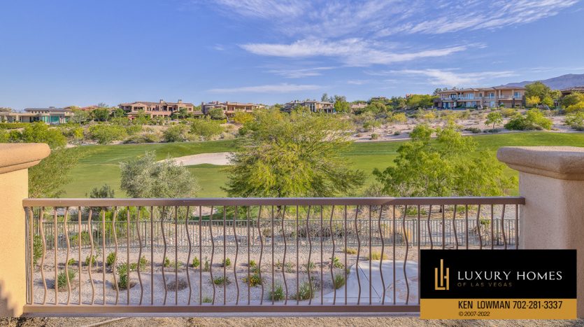 balcony view at Red Rock country club homes for sale, 11523 Glowing Sunset Lane, Las Vegas