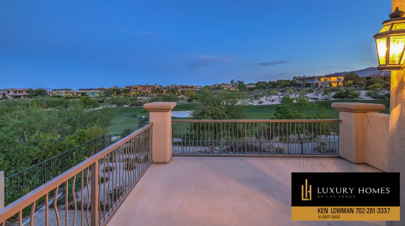 balcony view at Red Rock country club homes for sale, 11523 Glowing Sunset Lane, Las Vegas