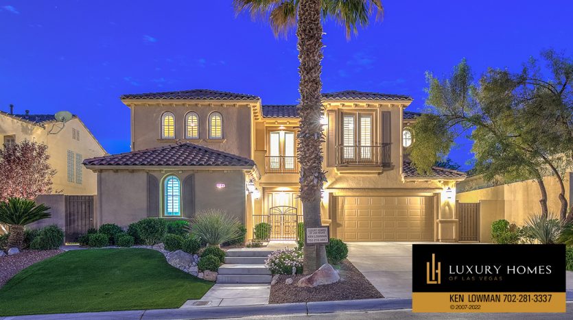night view of Red Rock country club homes for sale, 11523 Glowing Sunset Lane, Las Vegas