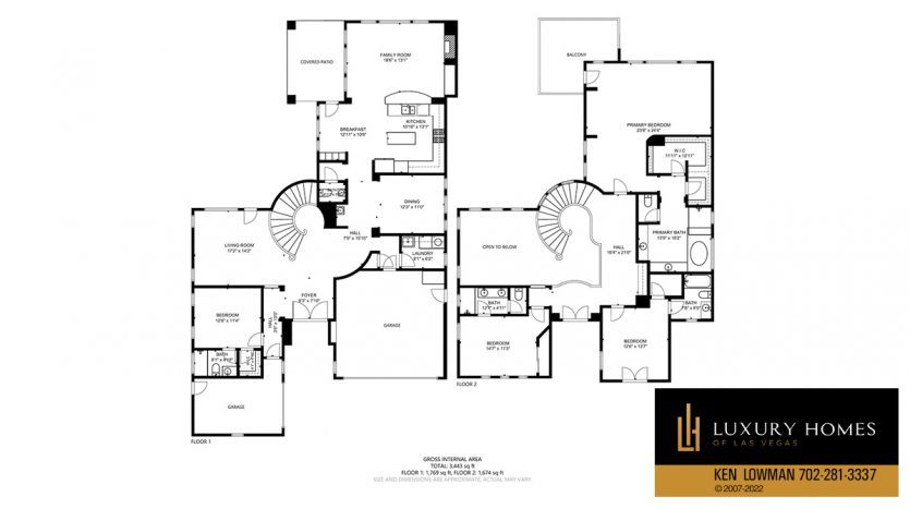 room plan of Red Rock country club homes for sale, 11523 Glowing Sunset Lane, Las Vegas