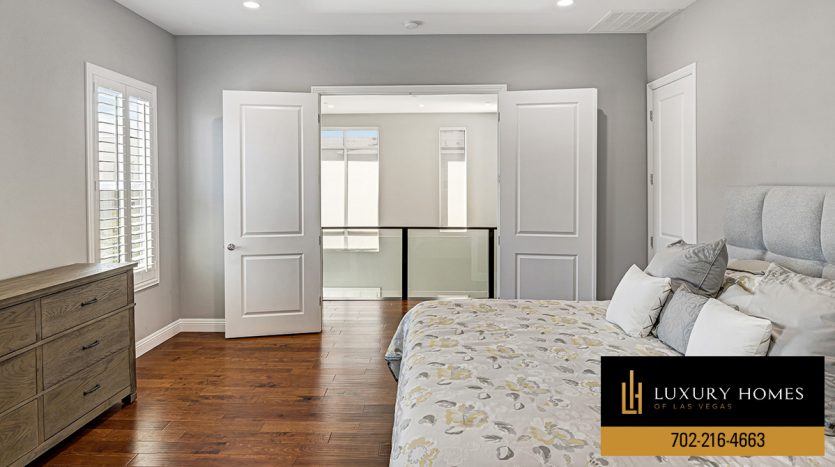 Bedroom at Fairway Hills at the Ridges luxury home, 11280 Granite Ridge Drive #1097, Las Vegas