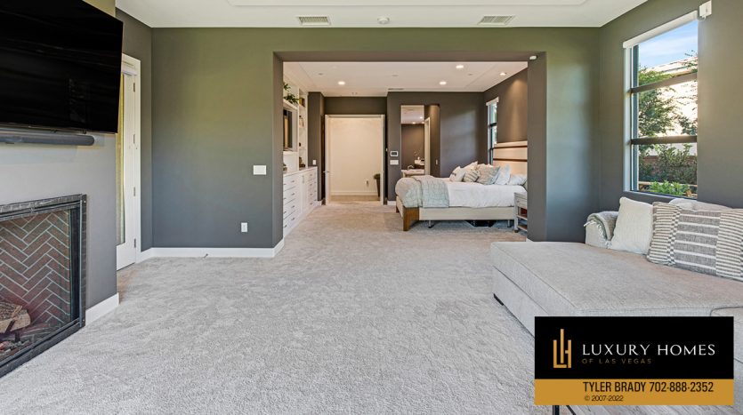 Bedroom at The Ridges Las Vegas Homes for Sale, 11493 Opal Springs Way
