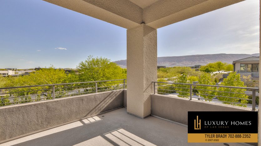 balcony view at The Ridges Las Vegas Homes for Sale, 11493 Opal Springs Way, Las Vegas, NV 89135