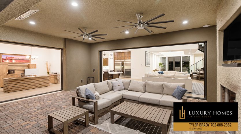 living room at The Ridges Las Vegas Homes for Sale, 11493 Opal Springs Way, Las Vegas, NV 89135