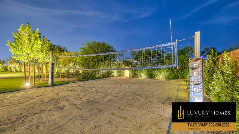 volleyball court at The Ridges Las Vegas Homes for Sale, 11493 Opal Springs Way, Las Vegas, NV 89135