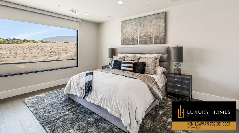 bedroom at The Ridges home for sale, 51 Sun Glow Lane, Las Vegas