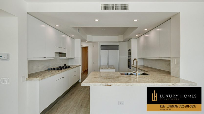 kitchen at Luxury High-rise for sale, 2877 Paradise Road #1901, Las Vegas
