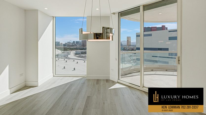 living room at Luxury High-rise for sale, 2877 Paradise Road #1901, Las Vegas